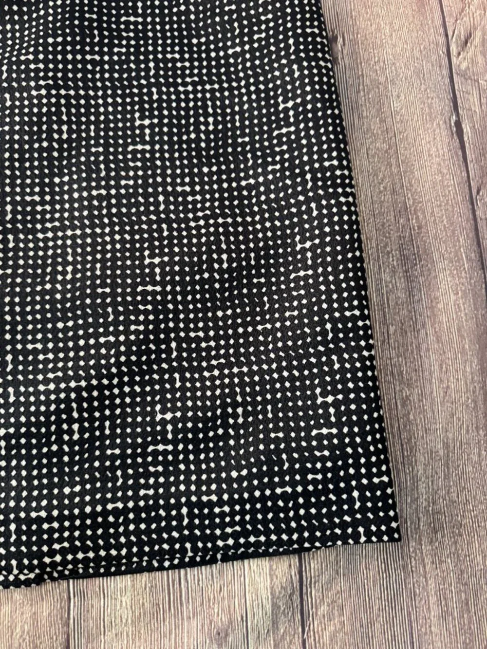 Tory Burch Black White abstract print straight skirt 12